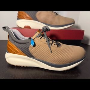 Johnston & Murphy XC4® TR1-Luxe Hybrid WP Nubuck Shoes Beige/Grey Mens 12M